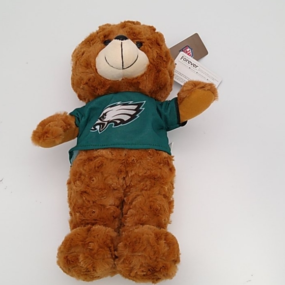 Philadelphia Eagles 13" Plush Teddy Bear w/Jersey - Picture 1 of 4